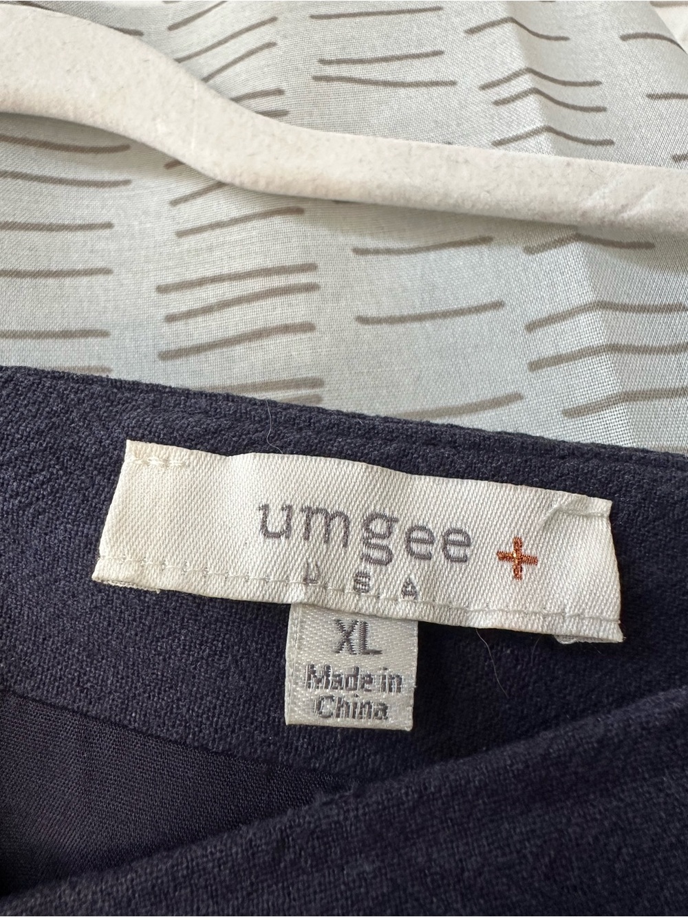 Umgee Navy Mini Skirt with Multicolor Floral Embroidery - Picture 5 of 9